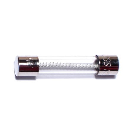 Midwest Fastener Glass Fuse, MDL Series, Time-Delay, 3A, 250V AC, 5 PK 67271